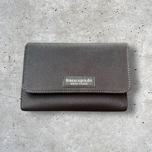 Kate Spade Black Trifold Card Holder Walet